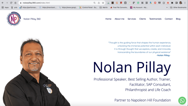 WebDesign for Nolan Pillay