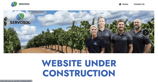 Servosol Website creation